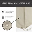 Crosley Furniture 5-Piece Vinyl Outdoor Dining Furniture Cover Set in Tan