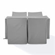 Crosley Furniture 5PC Vinyl Outdoor Dining Furniture Cover Set in Gray