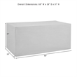 Crosley Furniture 5PC Vinyl Outdoor Dining Furniture Cover Set in Gray