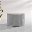 Crosley Furniture Round Vinyl Outdoor Dining Table Furniture Cover in Gray
