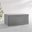 Crosley Furniture Vinyl Outdoor Dining Table Furniture Cover in Gray