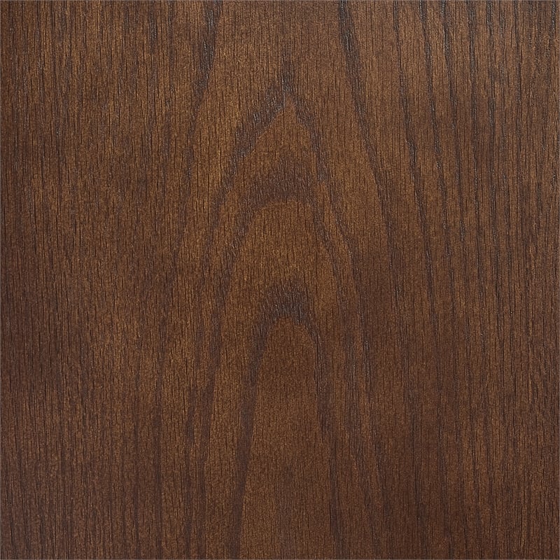 Crosley Furniture Milo Modern Wood Sideboard in Dark Brown/Antique Brass