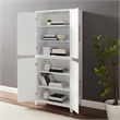 Crosley Furniture Roarke Modern Wood Kitchen Pantry Storage Cabinet in White