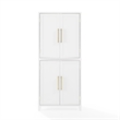 Crosley Furniture Roarke Modern Wood Kitchen Pantry Storage Cabinet in White
