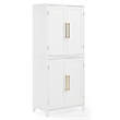 Crosley Furniture Roarke Modern Wood Kitchen Pantry Storage Cabinet in White