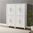 Crosley Furniture Roarke Wood Kitchen Pantry Storage Cabinet in White (Set of 2)