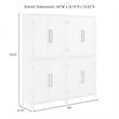 Crosley Furniture Roarke Wood Kitchen Pantry Storage Cabinet in White (Set of 2)
