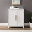 Crosley Furniture Roarke Stackable Wood Kitchen Pantry Storage Cabinet in White