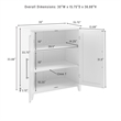 Crosley Furniture Roarke Stackable Wood Kitchen Pantry Storage Cabinet in White