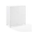 Crosley Furniture Roarke Glass Door Wood Kitchen Pantry Storage Cabinet in White