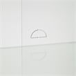 Crosley Furniture Roarke Glass Door Wood Kitchen Pantry Storage Cabinet in White