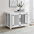 Crosley Furniture Dane Credenza Transitional Wood Dog Crate in White