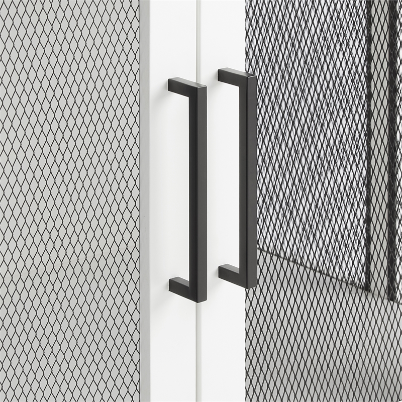 Crosley Furniture Dane Credenza Transitional Wood Dog Crate in White