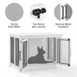 Crosley Furniture Dane Credenza Transitional Wood Dog Crate in White