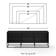 Crosley Furniture Enzo Large Modern Wood TV stand for TVs up to 65