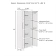 Crosley Furniture Cutler Modern Wood Storage Pantry in White