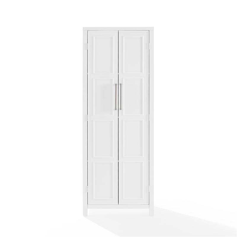 Crosley Furniture Cutler Modern Wood Storage Pantry in White