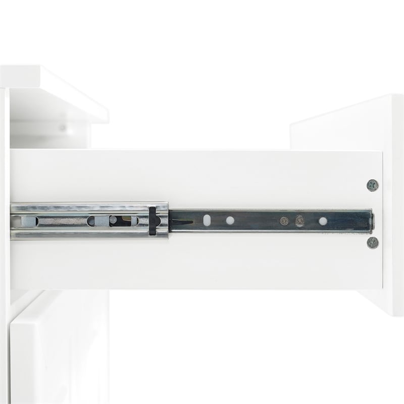 Crosley Furniture Stanton Wood Storage Bookcase Set in White (Set of 2)