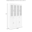 Crosley Furniture Stanton Wood Kitchen Storage Pantry Set in Coffee (Set of 2)