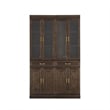 Crosley Furniture Stanton Wood Kitchen Storage Pantry Set in Coffee (Set of 2)