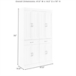 Crosley Furniture Stanton Wood Kitchen Storage Pantry Set - Coffee (Set of 2)