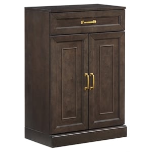 Crosley Furniture Stanton Traditional Wood Kitchen Storage Pantry - Coffee