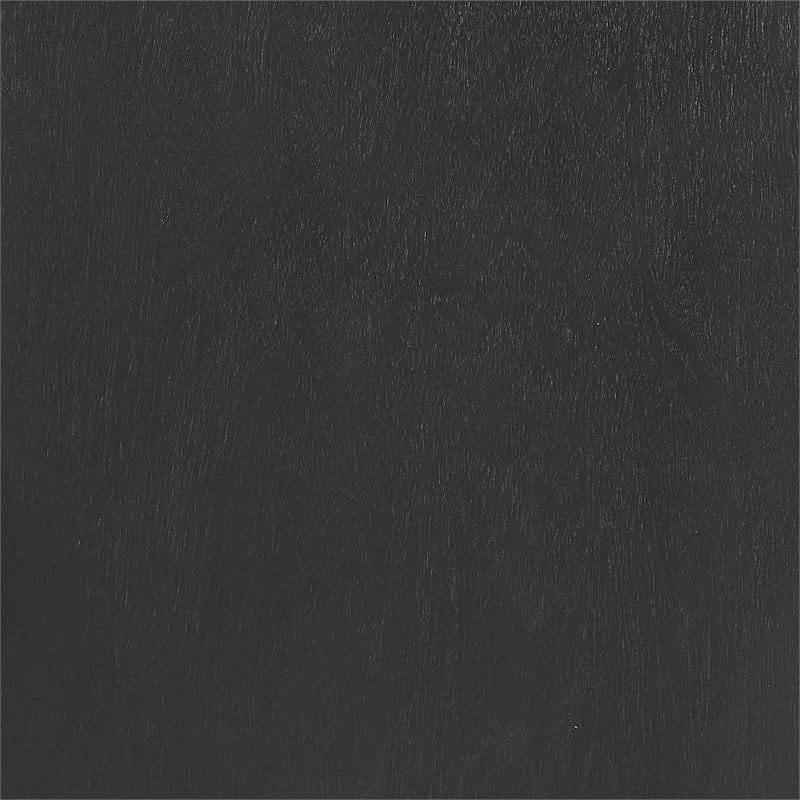 Crosley Furniture Asher Modern Particle Board Wood Sideboard in Matte Black