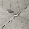 Crosley Furniture Otto Modern Metal Outdoor Dining Table in Gray/Matte Black