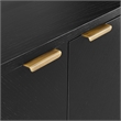 Crosley Furniture Brody Record Storage Modern Wood Sideboard in Black