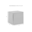 Crosley Furniture Covers 4-Piece Vinyl Outdoor Sofa Cover Set in Gray