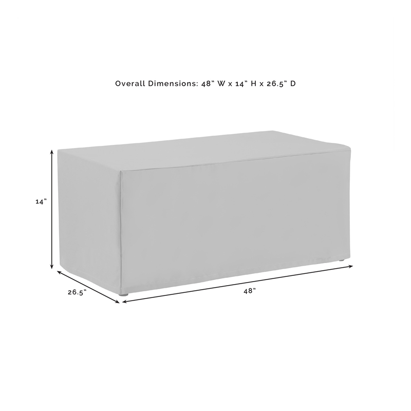 Crosley Furniture Covers 2-Piece Vinyl Outdoor Sofa Cover Set in Tan