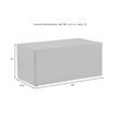 Crosley Furniture Covers 2-Piece Vinyl Outdoor Sofa Cover Set in Gray