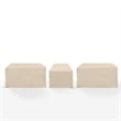 Crosley Furniture Covers 3-Piece Vinyl Outdoor Sectional Cover Set in Tan