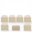 Crosley Furniture Covers 7-Piece Vinyl Outdoor Sectional Cover Set in Tan
