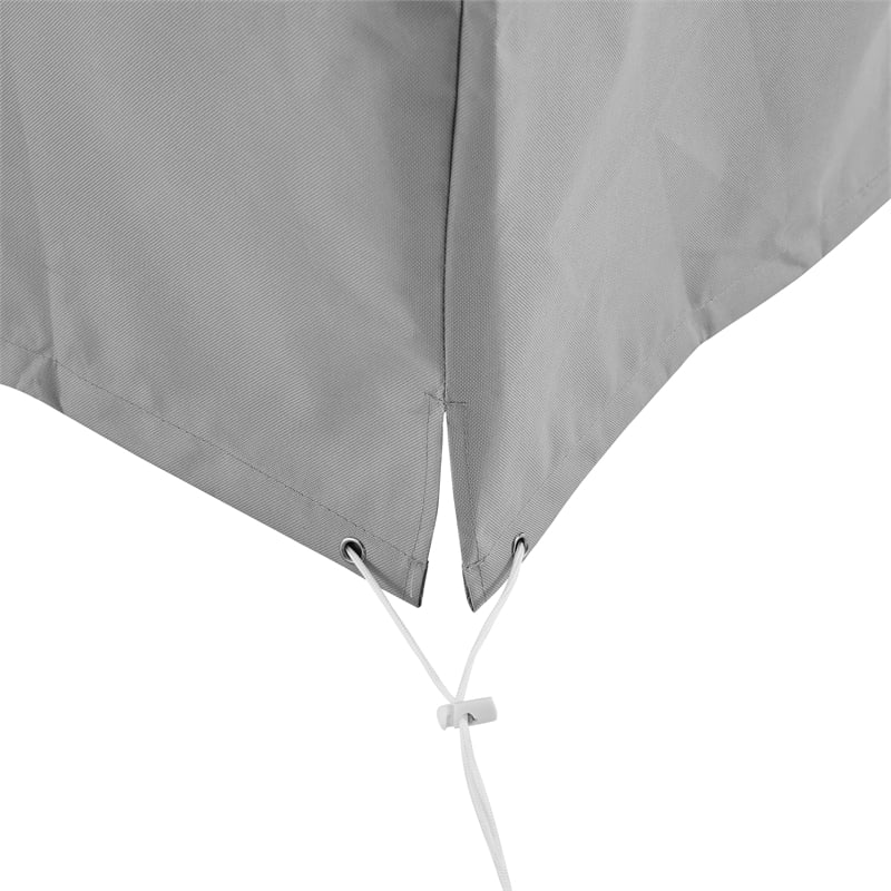 Crosley Furniture Covers Vinyl Outdoor Chair Cover in Gray (Set of 4)