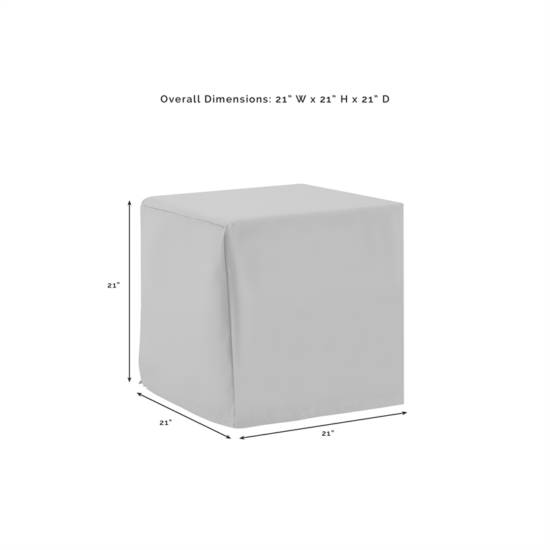 Crosley Furniture Covers 7-Piece Traditional Vinyl Outdoor Sofa Cover Set in Tan