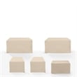 Crosley Furniture Covers 5-Piece Vinyl Outdoor Sectional Cover Set in Tan