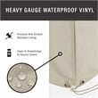 Crosley Furniture Covers 4-Piece Vinyl Outdoor Sectional Cover Set in Tan