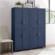 Crosley Furniture Savannah 2pc Traditional Wood Kitchen Storage Pantry in Navy
