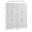 Crosley Furniture Savannah 2pc Traditional Wood Kitchen Storage Pantry in Navy