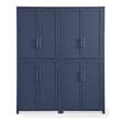Crosley Furniture Savannah 2pc Traditional Wood Kitchen Storage Pantry in Navy