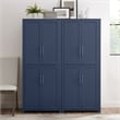 Crosley Furniture Savannah 2pc Traditional Wood Kitchen Storage Pantry in Navy