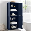Crosley Furniture Savannah Traditional Wood Kitchen Storage Pantry in Navy