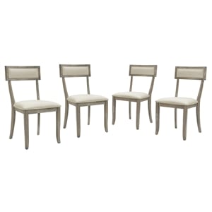 Crosley Furniture Alessia 18.8&quot Wood Dining Chair in Gray (Set of 4)