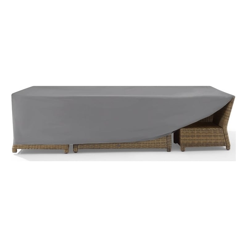 Crosley Furniture Large Outdoor Furniture Cover For Patio Set in Gray