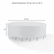 Crosley Furniture Round Outdoor Furniture Cover For Patio Set in Gray