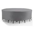 Crosley Furniture Round Outdoor Furniture Cover For Patio Set in Gray