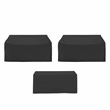 Crosley Furniture 3Pc Outdoor Furniture Cover Set in Black