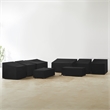 Crosley Furniture 8Pc Outdoor Furniture Cover Set in Black