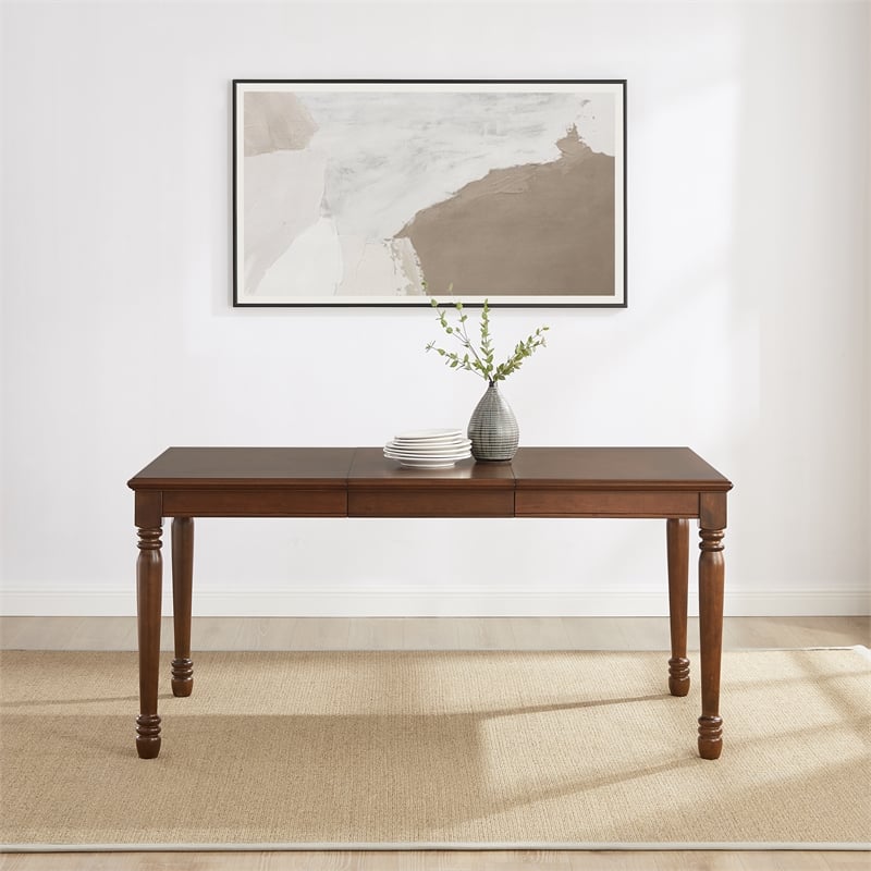 Crosley Furniture Shelby Dining Table in Dark Cherry